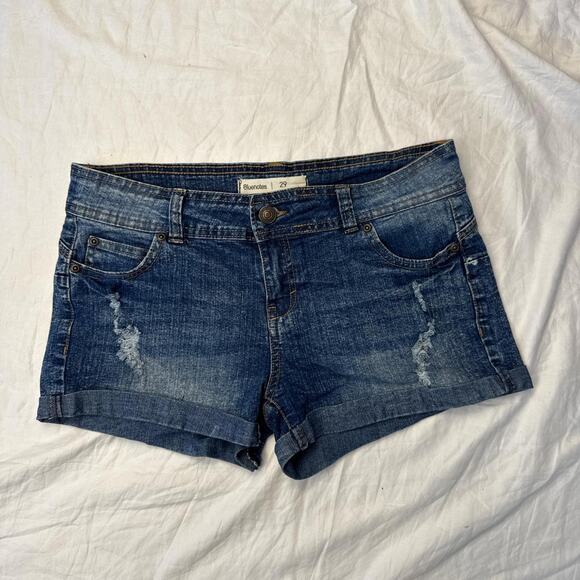 Bluenotes low rise blue denim shorts - size 29 - Picture 5 of 7